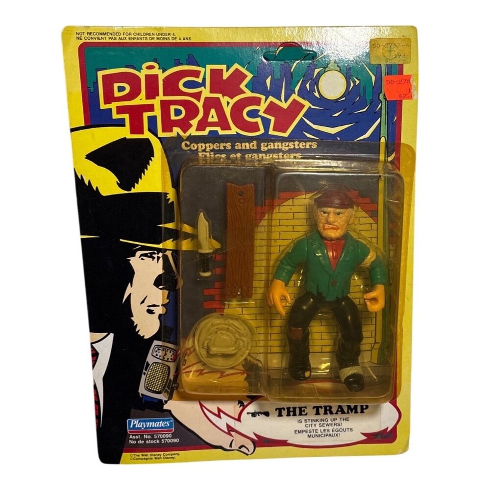 Dick Tracy The Tramp Action Figure Playmates 1990 New Sealed Collectible Vintage